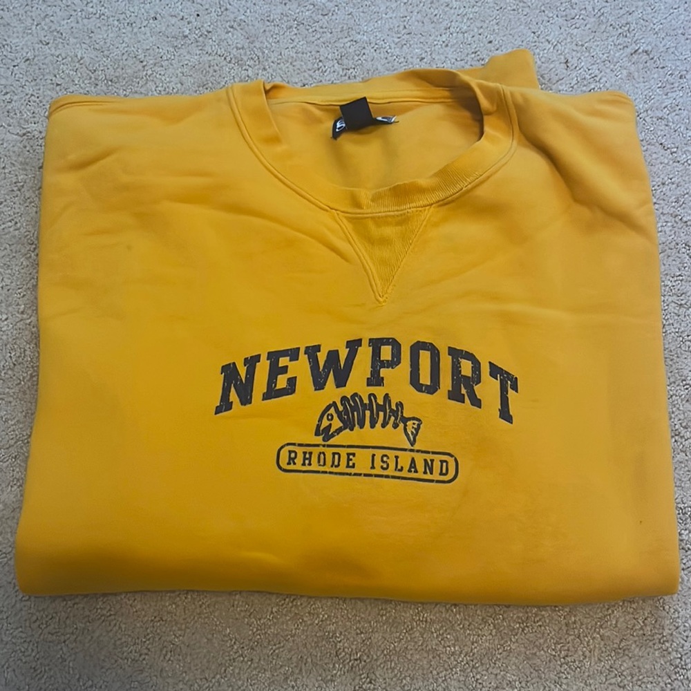 XXL yellow crew neck